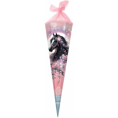Goldbuch Luna Corno scolastico vuoto - Motivo cavallo - Rosa - 35cm Goldbuch Luna Corno scolastico vuoto - Motivo cavallo - Rosa - 35cm