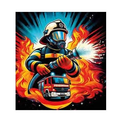 Corne d'école Goldbuch - Pompiers multicolore Corne d'école Goldbuch - Pompiers multicolore