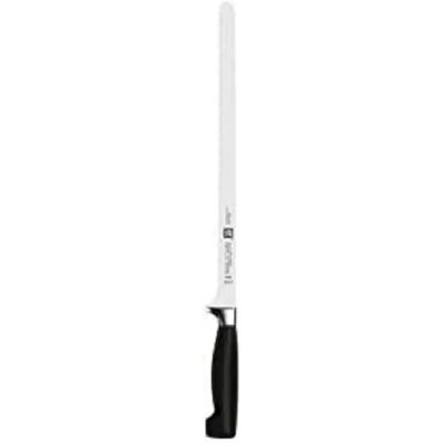 Couteau à saumon Zwilling J A Henckels Four Star 31cm - Précis et Durable - Publicité Couteau à saumon Zwilling J A Henckels Four Star 31cm - Précis et Durable - Publicité