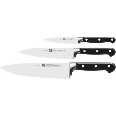 Ensemble de couteaux professionnel Zwilling J.A. Henckels S - Acier inoxydable, 3 pièces Ensemble de couteaux professionnel Zwilling J.A. Henckels S - Acier inoxydable, 3 pièces