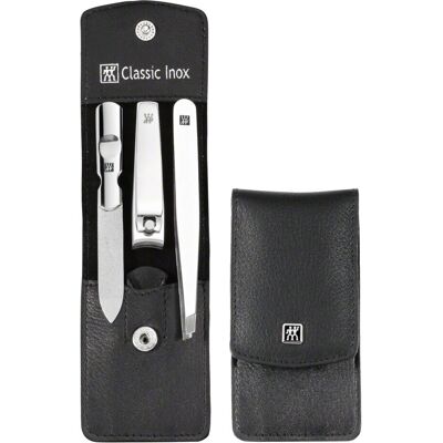 Set per unghie Zwilling - Acciaio inox, Pelle nera - Manicure/Pedicure Set per unghie Zwilling - Acciaio inox, Pelle nera - Manicure/Pedicure