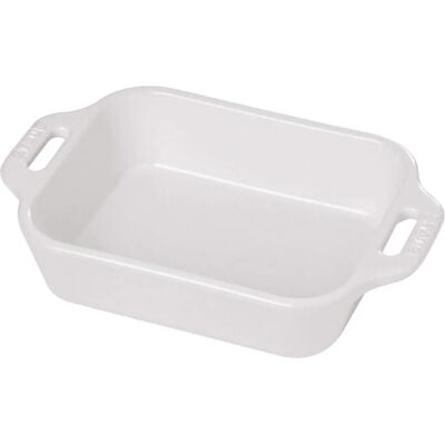 Staub 14 x 11cm Rektangulær gratinskål - Hvit - Kjøkkenutstyr Staub 14 x 11cm Rektangulær gratinskål - Hvit - Kjøkkenutstyr