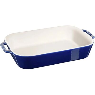 Pirofila Staub - Blu Rettangolare 34x24cm 4,25L - Adatta a forno e microonde Pirofila Staub - Blu Rettangolare 34x24cm 4,25L - Adatta a forno e microonde