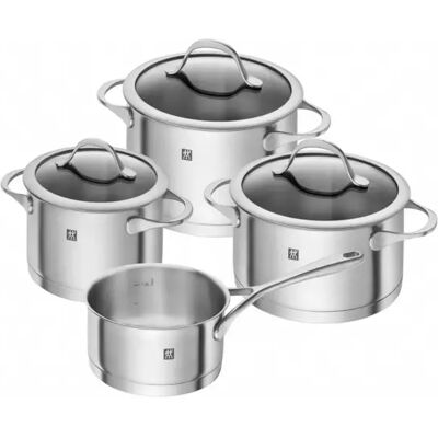 Zwilling Essence Pfannenset - Edelstahl, 4 Stück Zwilling Essence Pfannenset - Edelstahl, 4 Stück