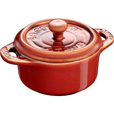 Staub Mini Cocotte Rund - 200 ml - Kastanienbraun - Cocotte Staub Mini Cocotte Rund - 200 ml - Kastanienbraun - Cocotte