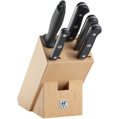 Ensemble de 6 couteaux Zwilling Gourmet avec bloc en bois - Publicité Ensemble de 6 couteaux Zwilling Gourmet avec bloc en bois - Publicité