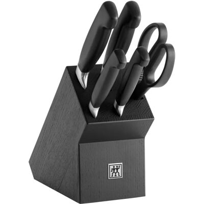 ZWILLING Four Star Knivset - Svart, 6 delar ZWILLING Four Star Knivset - Svart, 6 delar