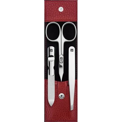 Zwilling Classic Inox Reiseset – Rotes Lederetui, 3 Teile Zwilling Classic Inox Reiseset – Rotes Lederetui, 3 Teile