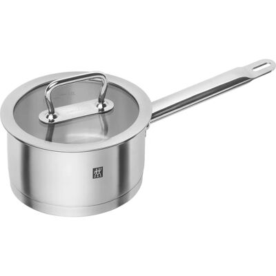 Zwilling Pro Rustfritt Stål Sausepanne - 16cm, 1,6L, Glasslokk Zwilling Pro Rustfritt Stål Sausepanne - 16cm, 1,6L, Glasslokk