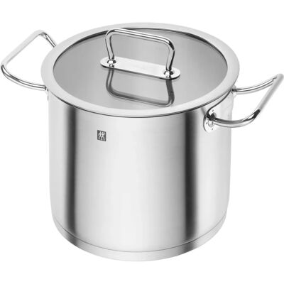Cocotte haute Zwilling Pro avec couvercle - 13,3 L - Publicité Cocotte haute Zwilling Pro avec couvercle - 13,3 L - Publicité