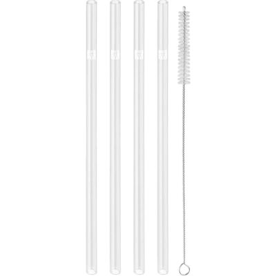 Zwilling Sorrento Gjennomsiktige borosilikatglass 4 stk - Sugrør Zwilling Sorrento Gjennomsiktige borosilikatglass 4 stk - Sugrør