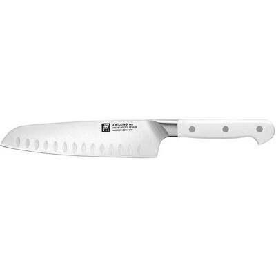 ZWILLING Hvit Santoku Kniv - Kjøkkenkniv - 18cm - Tysk Stål ZWILLING Hvit Santoku Kniv - Kjøkkenkniv - 18cm - Tysk Stål