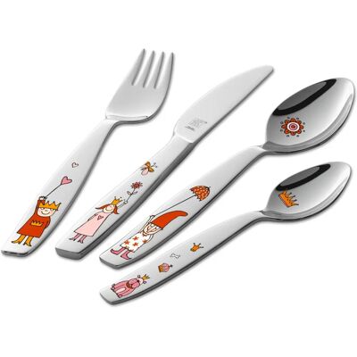 ZWILLING Emilie Børnebestik Sæt - 4 dele - Sølv - Børnebestik ZWILLING Emilie Børnebestik Sæt - 4 dele - Sølv - Børnebestik