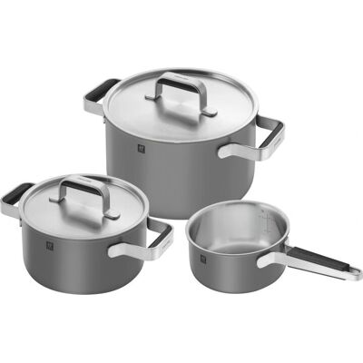 Zwilling Pure Keittiövälineet - Harmaa - Pannu + Kattila Zwilling Pure Keittiövälineet - Harmaa - Pannu + Kattila