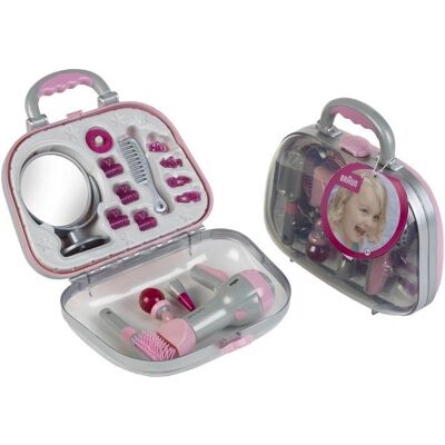 Theo Klein 5855 Rollen-Spielzeug - Friseursatz Pink Grau Theo Klein 5855 Rollen-Spielzeug - Friseursatz Pink Grau