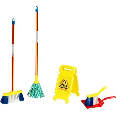 Klein Spielzeug-Reinigungsset mit Warnschild - Spielzeug Reinigungskit Klein Spielzeug-Reinigungsset mit Warnschild - Spielzeug Reinigungskit