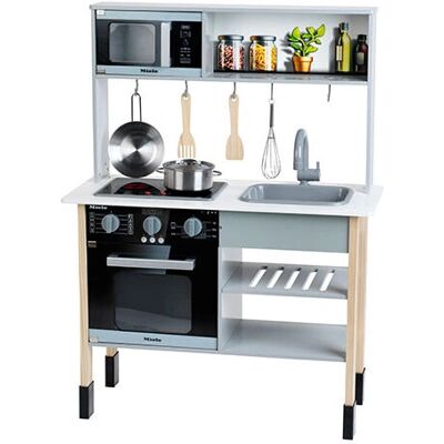 Cuisine Jouet Miele de Theo Klein - Cuisine en Bois Blanche pour Enfants 70x30x91cm Cuisine Jouet Miele de Theo Klein - Cuisine en Bois Blanche pour Enfants 70x30x91cm