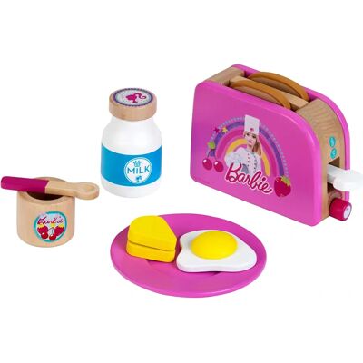 Barbie - Träbrödrost - rosa - leksaksköksset Barbie - Träbrödrost - rosa - leksaksköksset