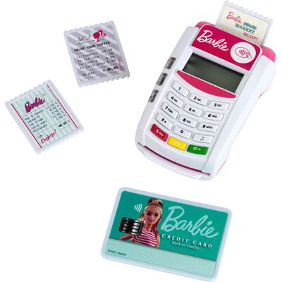 Terminal di pagamento Barbie - Funzioni elettroniche realistiche - Dimensioni compatte Terminal di pagamento Barbie - Funzioni elettroniche realistiche - Dimensioni compatte