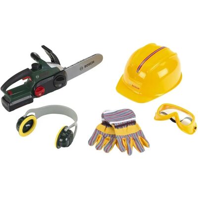 Theo Klein Bosch Kettensäge II - Kinderspielzeug mit Helm & Handschuhen Theo Klein Bosch Kettensäge II - Kinderspielzeug mit Helm & Handschuhen