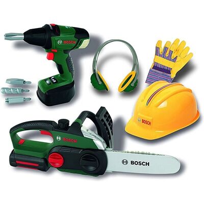Conjunto de Herramientas de Juguete Bosch Mini - Verde/Amarillo - Juego de Rol Conjunto de Herramientas de Juguete Bosch Mini - Verde/Amarillo - Juego de Rol