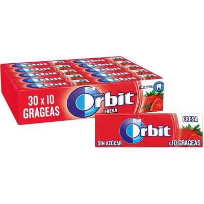 Chicle Sin Azúcar Sabor Fresa Orbit - Duración Prolongada - 30 piezas Chicle Sin Azúcar Sabor Fresa Orbit - Duración Prolongada - 30 piezas