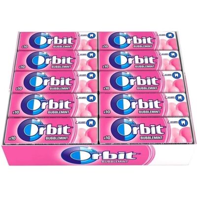 Chewing-gum Orbit - Bulles Menthe - Sans Sucre - 30 pièces - Publicité Chewing-gum Orbit - Bulles Menthe - Sans Sucre - 30 pièces - Publicité