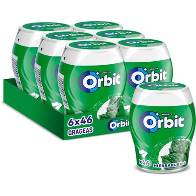 Orbit Chewing-Gum Menthe Sans Sucre - 6x46 pcs - Publicité Orbit Chewing-Gum Menthe Sans Sucre - 6x46 pcs - Publicité