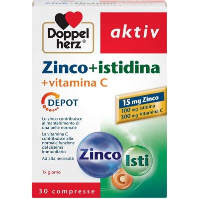 Doppelherz Zink + Histidin Vitamin C Unterstützung - Nahrungsergänzung Tabletten Doppelherz Zink + Histidin Vitamin C Unterstützung - Nahrungsergänzung Tabletten