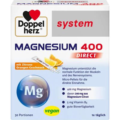 Doppelherz Magnesium 400 Direct system Pellets - Nahrungsergänzung Doppelherz Magnesium 400 Direct system Pellets - Nahrungsergänzung