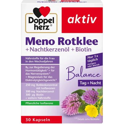 Queisser Pharma GmbH & Co. KG DOPPELHERZ Meno Trèfle rouge+Huile d'Onagre+Biotine - Gélules Queisser Pharma GmbH & Co. KG DOPPELHERZ Meno Trèfle rouge+Huile d'Onagre+Biotine - Gélules