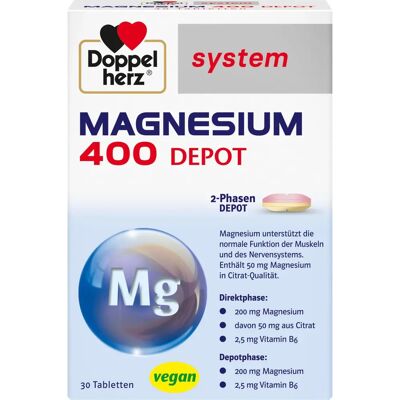 Queisser Pharma GmbH & Co. KG Doppelherz Magnesium 400 Depot system Tabletten - Produkttyp Queisser Pharma GmbH & Co. KG Doppelherz Magnesium 400 Depot system Tabletten - Produkttyp