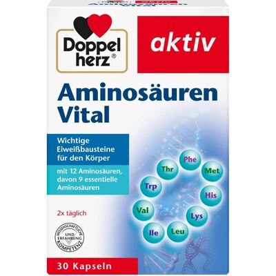 Doppelherz Marke Energie & Leistung Aminosäuren Kapseln - Nahrungsergänzung Doppelherz Marke Energie & Leistung Aminosäuren Kapseln - Nahrungsergänzung