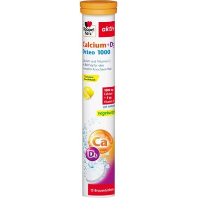 Queisser Pharma Doppelherz Calcium + D3 Osteo 1000 Brausetabletten Queisser Pharma Doppelherz Calcium + D3 Osteo 1000 Brausetabletten