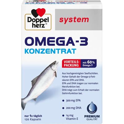 Doppelherz Omega-3 Konzentrat system Kapseln - Nahrungsergänzung Doppelherz Omega-3 Konzentrat system Kapseln - Nahrungsergänzung