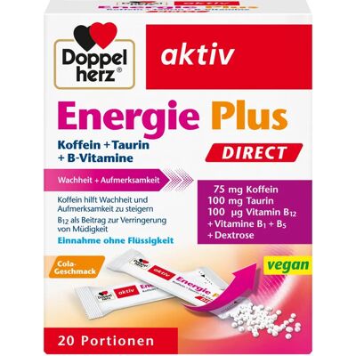 Doppelherz Energie Plus DIRECT Pellets - Nahrungsergänzungsmittel Doppelherz Energie Plus DIRECT Pellets - Nahrungsergänzungsmittel