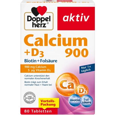 Doppelherz Marke Calcium 900+D3 Tabletten - Nahrungsergänzung Doppelherz Marke Calcium 900+D3 Tabletten - Nahrungsergänzung