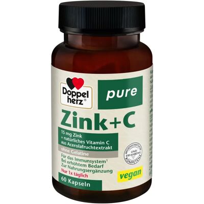 Doppelherz Zink+C reine Kapseln - Nahrungsergänzungsmittel Doppelherz Zink+C reine Kapseln - Nahrungsergänzungsmittel