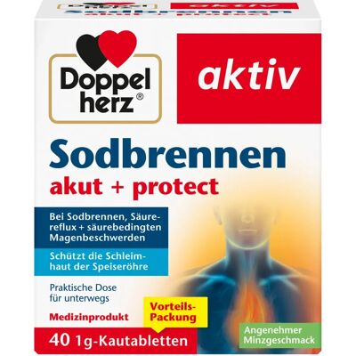DOPPELHERZ - Sodbrennen akut+protect - 40 St DOPPELHERZ - Sodbrennen akut+protect - 40 St