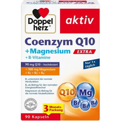 DOPPELHERZ Coenzym Q10 Extra+Magnesium Kapseln - Nahrungsergänzung DOPPELHERZ Coenzym Q10 Extra+Magnesium Kapseln - Nahrungsergänzung