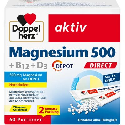 DOPPELHERZ Magnesium 500+B12+D3 Depot - Nahrungsergänzungsmittel DOPPELHERZ Magnesium 500+B12+D3 Depot - Nahrungsergänzungsmittel