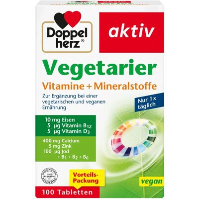 Doppelherz Vegane Vitamine + Mineralien - 100 Tabletten Doppelherz Vegane Vitamine + Mineralien - 100 Tabletten