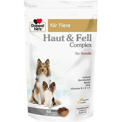 Doppelherz für Hunde Haut & Fell Chews - 60 Stück Doppelherz für Hunde Haut & Fell Chews - 60 Stück