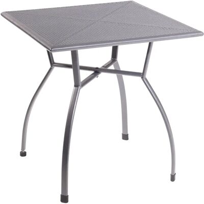 Mesa de jardín GREEMOTION Toulouse - 70x70x74 cm, Acero, Gris Mesa de jardín GREEMOTION Toulouse - 70x70x74 cm, Acero, Gris