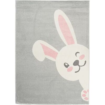 ihankotona - Heihei-pupu - 120x170 cm - harmaa-valkoinen - Rug ihankotona - Heihei-pupu - 120x170 cm - harmaa-valkoinen - Rug