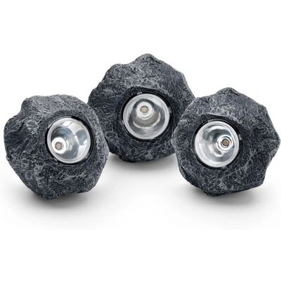 Pontec set van 3 warm witte LED rotslampen Pontec set van 3 warm witte LED rotslampen