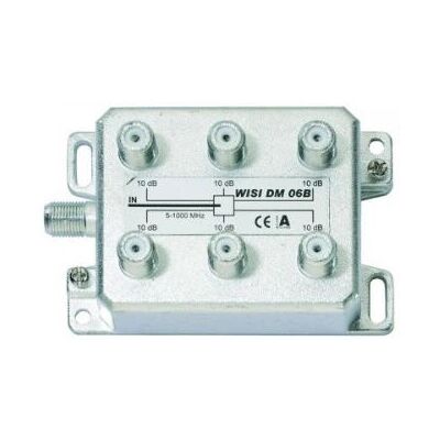 Wisi DM06B Kabelverteiler - Silber - 6-fach Antennensplitter - TV Verteiler Wisi DM06B Kabelverteiler - Silber - 6-fach Antennensplitter - TV Verteiler