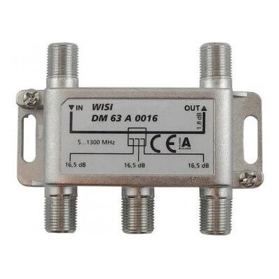 Wisi DM63A0016 3-Wege Abzweiger - 5-1300MHz - Silber Wisi DM63A0016 3-Wege Abzweiger - 5-1300MHz - Silber