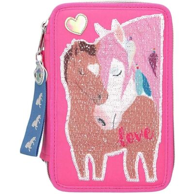 Depesche - Miss Melody Trippel Etui - Pink - Etui Depesche - Miss Melody Trippel Etui - Pink - Etui