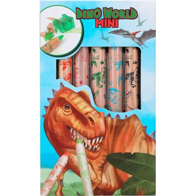 Magni Dino World Mini 5 crayons de couleur avec Taille-crayon - Crayons de couleur Magni Dino World Mini 5 crayons de couleur avec Taille-crayon - Crayons de couleur